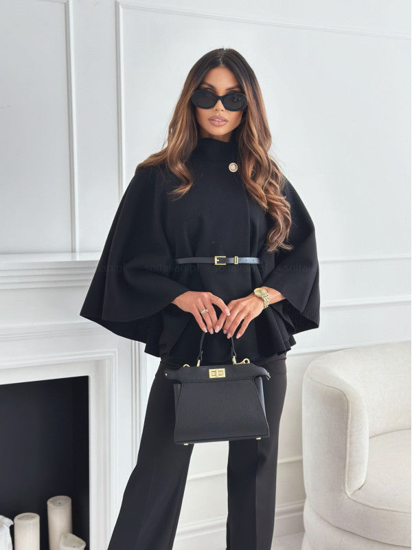Celeste | Mantella con cintura