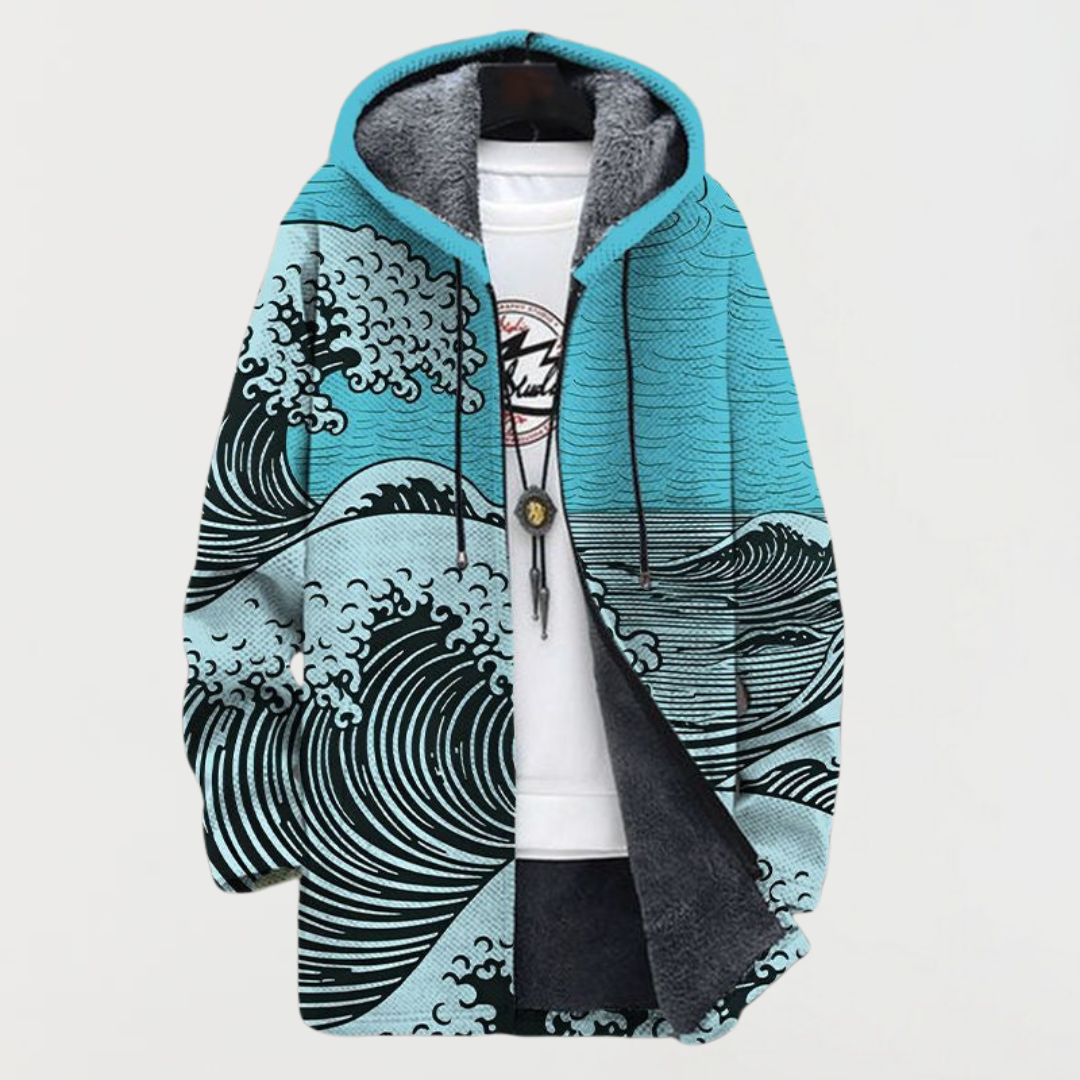 Matilde | Cappotto con motivo a onde