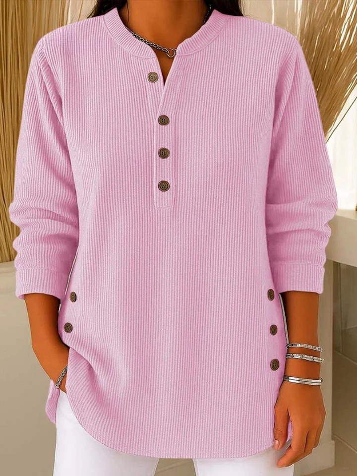 Enrichetta | Tunica Henley con bottoni