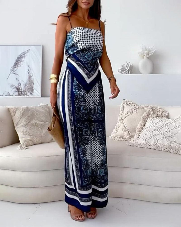 Lilia | Completo elegante da vacanza con top allacciato e pantaloni