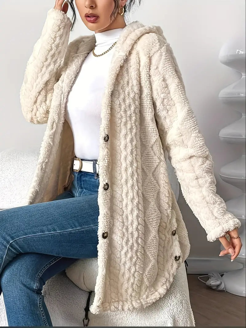 Allegra | Morbida giacca con cappuccio