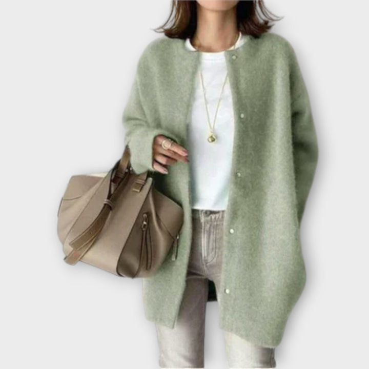 Zita | Cardigan oversize con bottoni a pressione