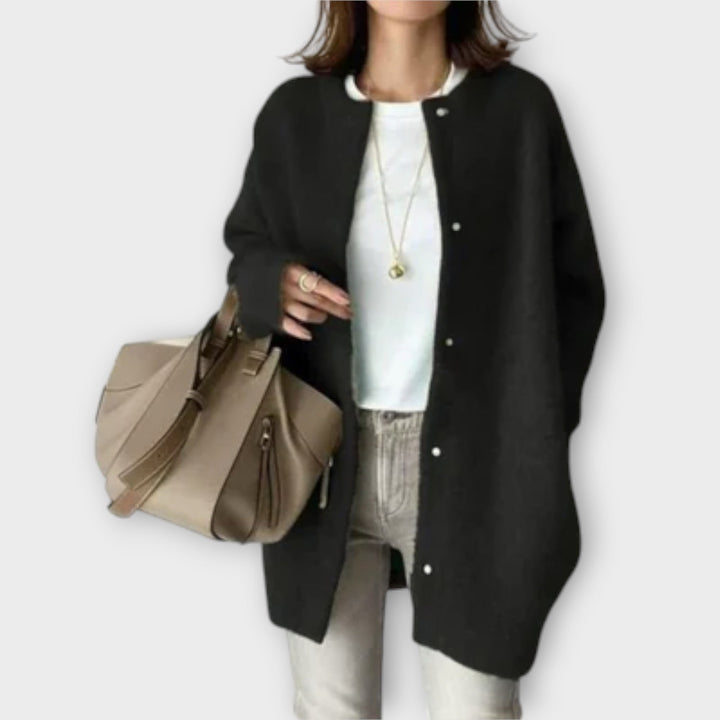 Zita | Cardigan oversize con bottoni a pressione