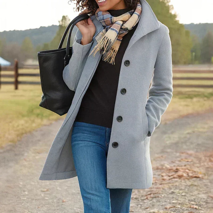 Rosa | Cappotto con un bottone
