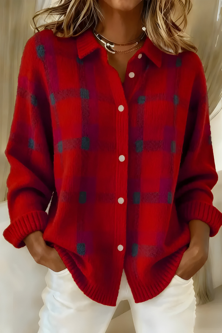 Luciana | Cardigan a Quadri