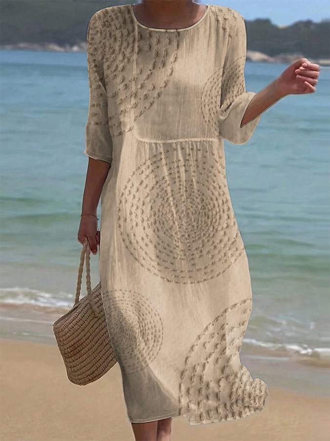 Teresa | Abito casual da donna ricamato