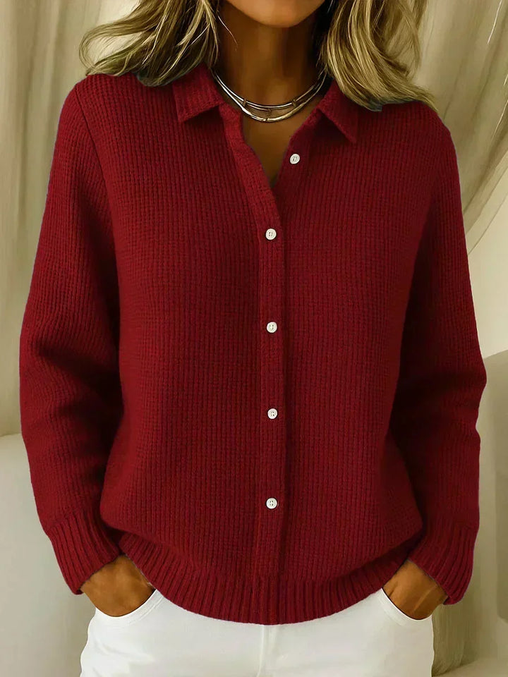 Melania | Cardigan Testurizzato con Bottoni
