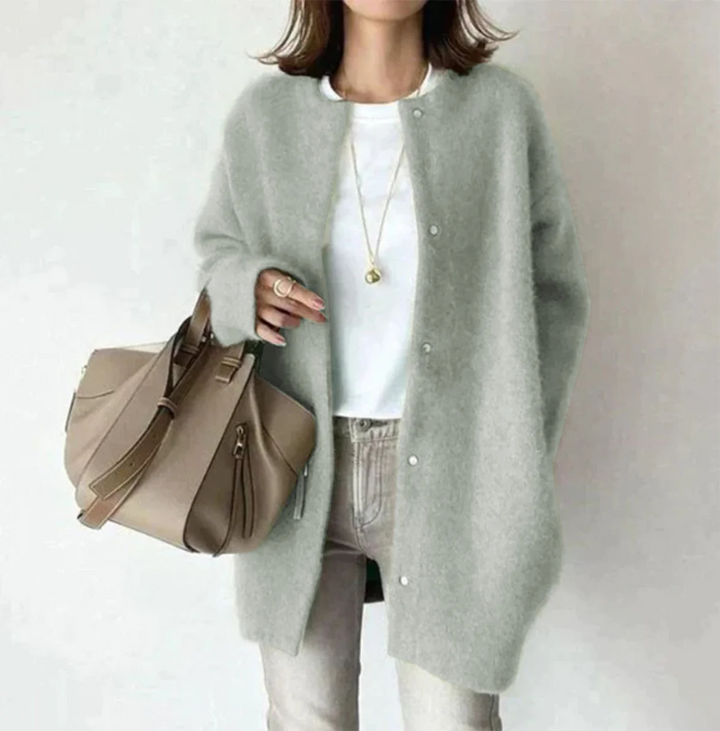 Zita | Cardigan oversize con bottoni a pressione