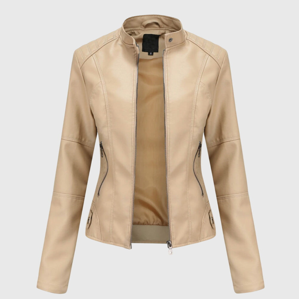 Elena | Giacca elegante in pelle da donna