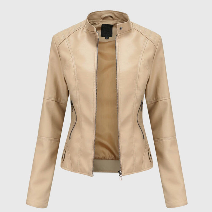 Elena | Giacca elegante in pelle da donna
