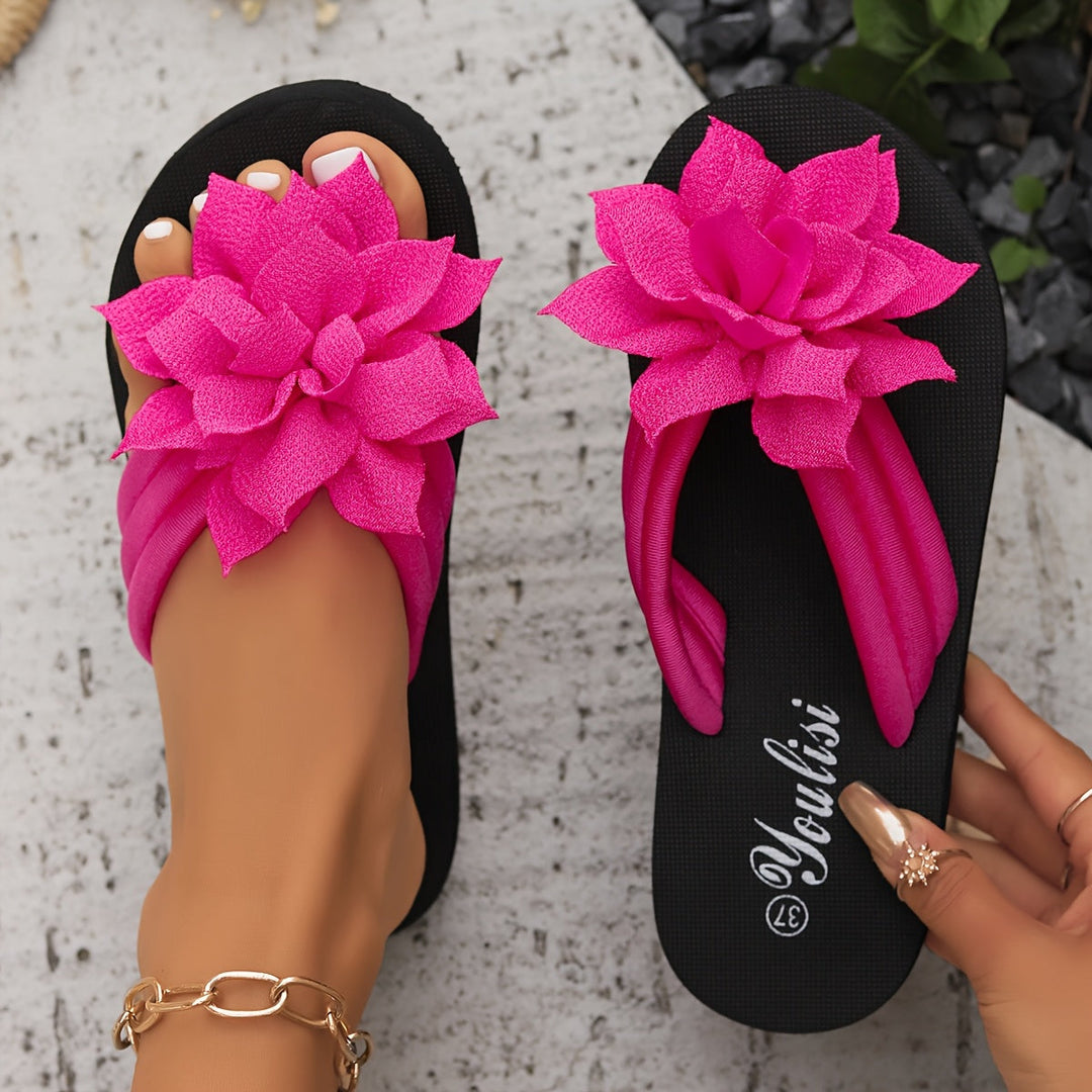 Rosa | Sandali eleganti floreali
