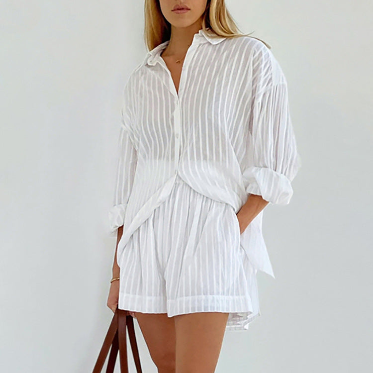 Teresa | Completo arioso con blusa abbottonata e pantaloncini