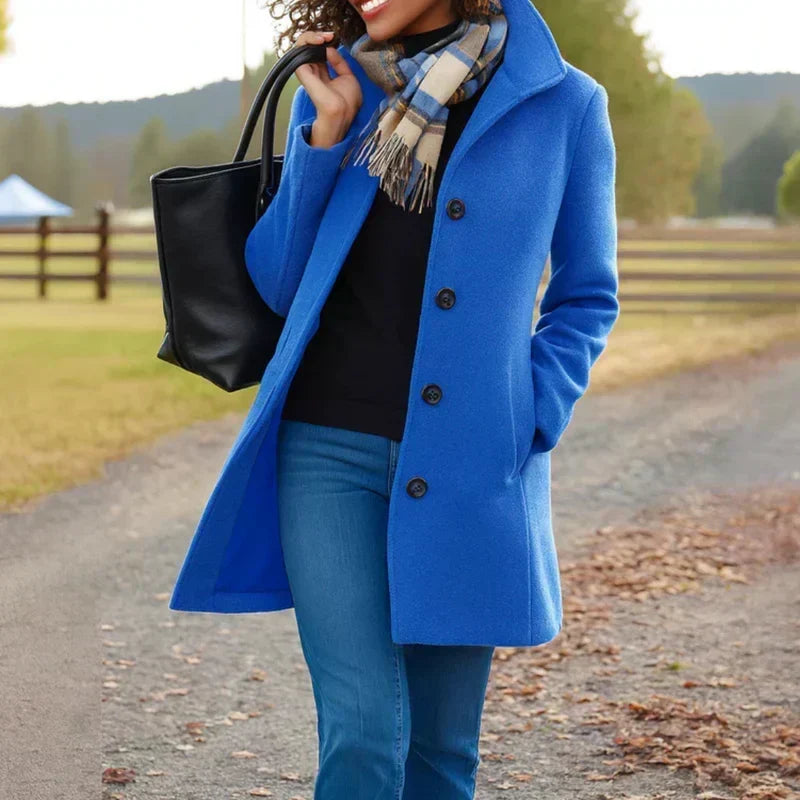 Rosa | Cappotto con un bottone