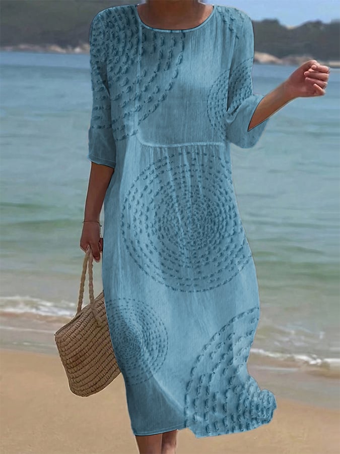 Teresa | Abito casual da donna ricamato