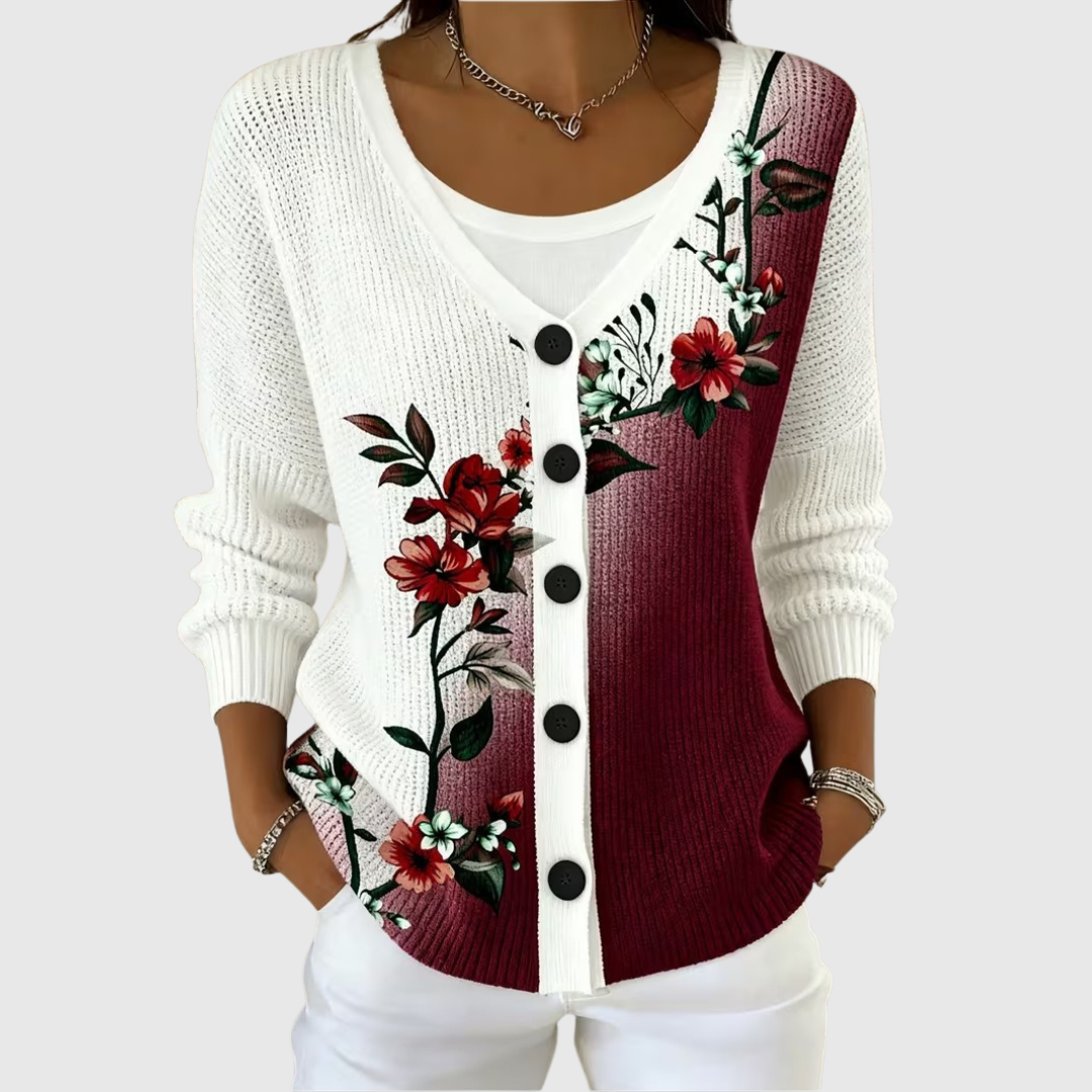 Veronica | Giacca in Maglia con Bottoni