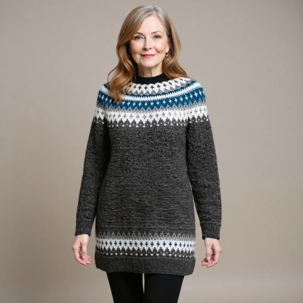 Aprilia | Maglione vintage in stile islandese