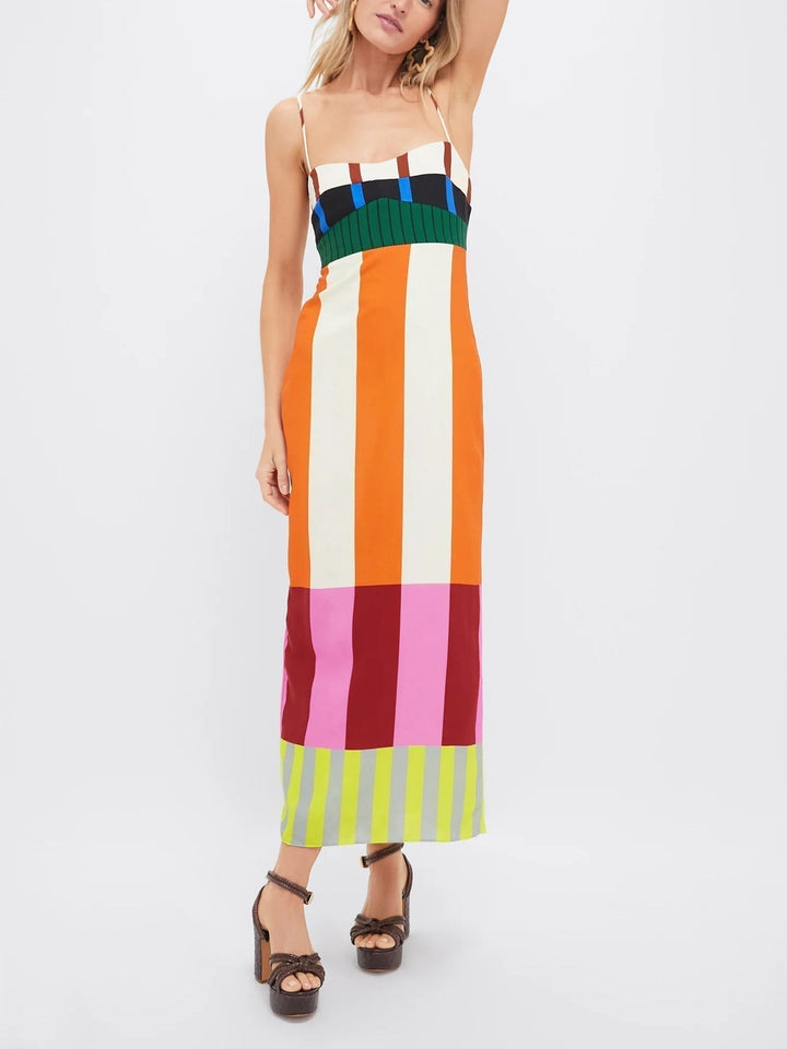 Maria | Abito colorato a righe