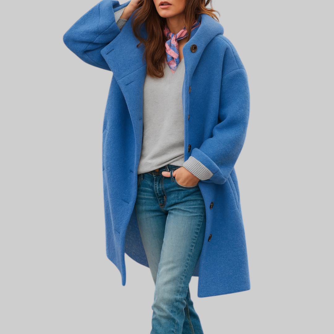 Rosa | Cappotto comodo di media lunghezza per tutti i giorni