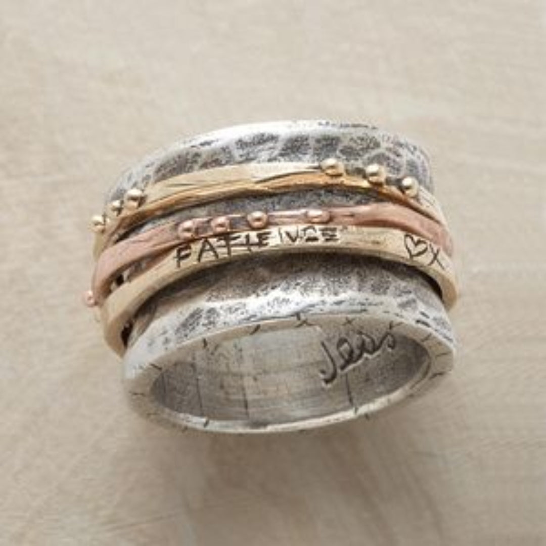 Caterina | Anello vintage in oro rosa e argento