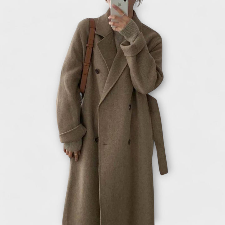 Aurora | Cappotto lungo con cintura