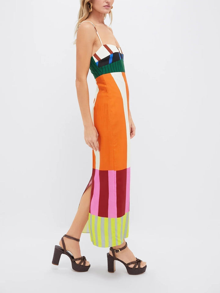 Maria | Abito colorato a righe