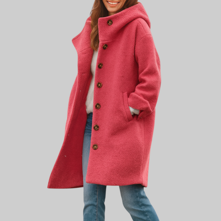 Rosa | Cappotto comodo di media lunghezza per tutti i giorni