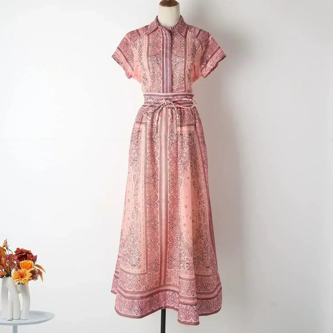 Maddalena | Completo boho stampato in due pezzi