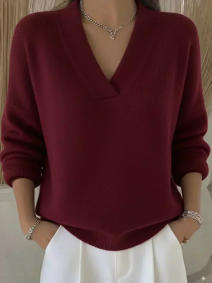 Olga | Maglione Morbido con Scollo a V