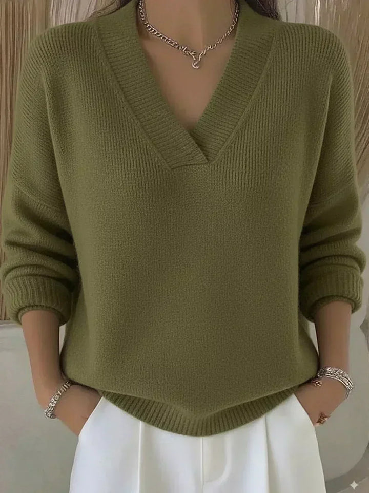 Olga | Maglione Morbido con Scollo a V