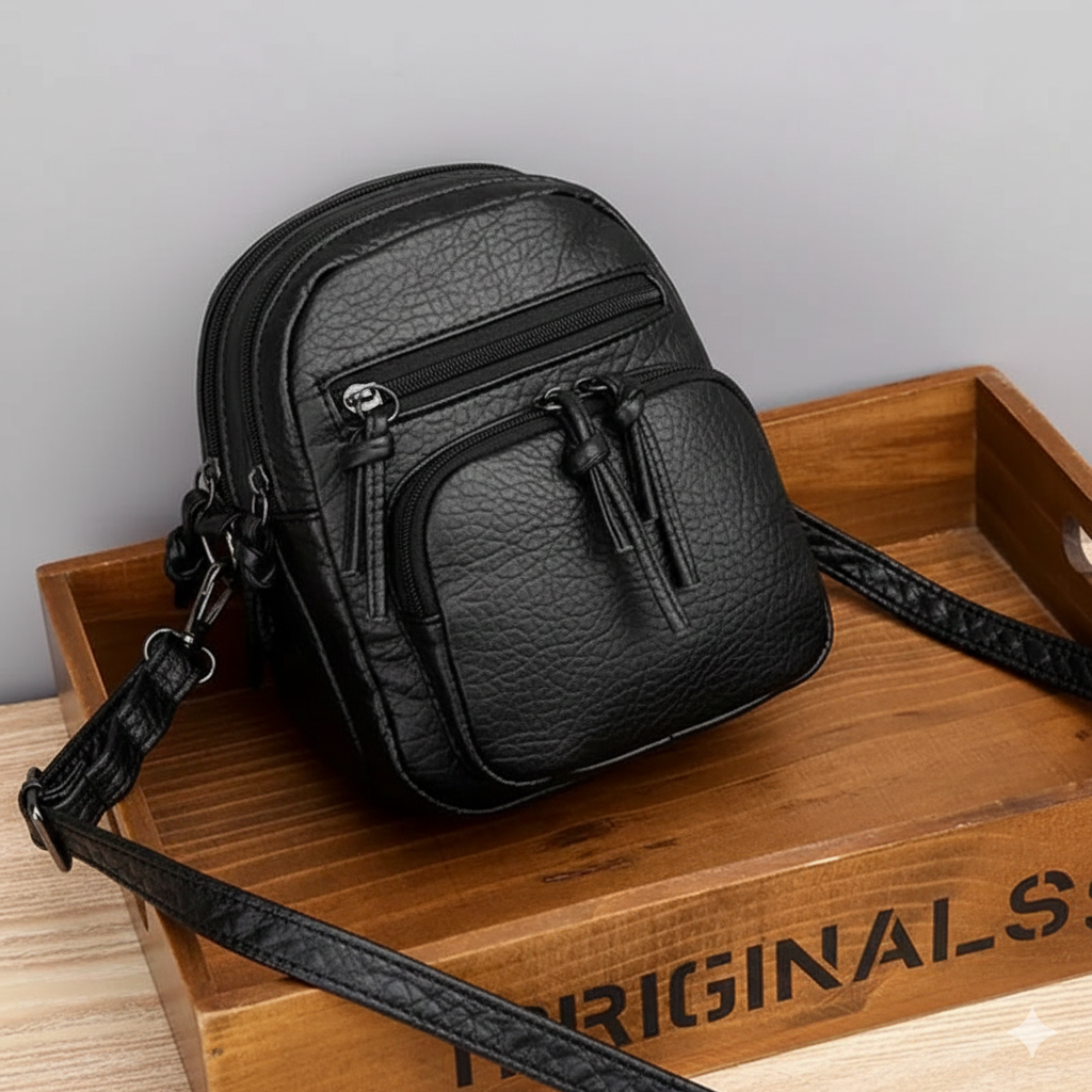 Rosa | Borsa in pelle dalle linee semplici