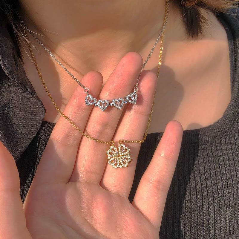 Amelia | Collana con quadrifoglio