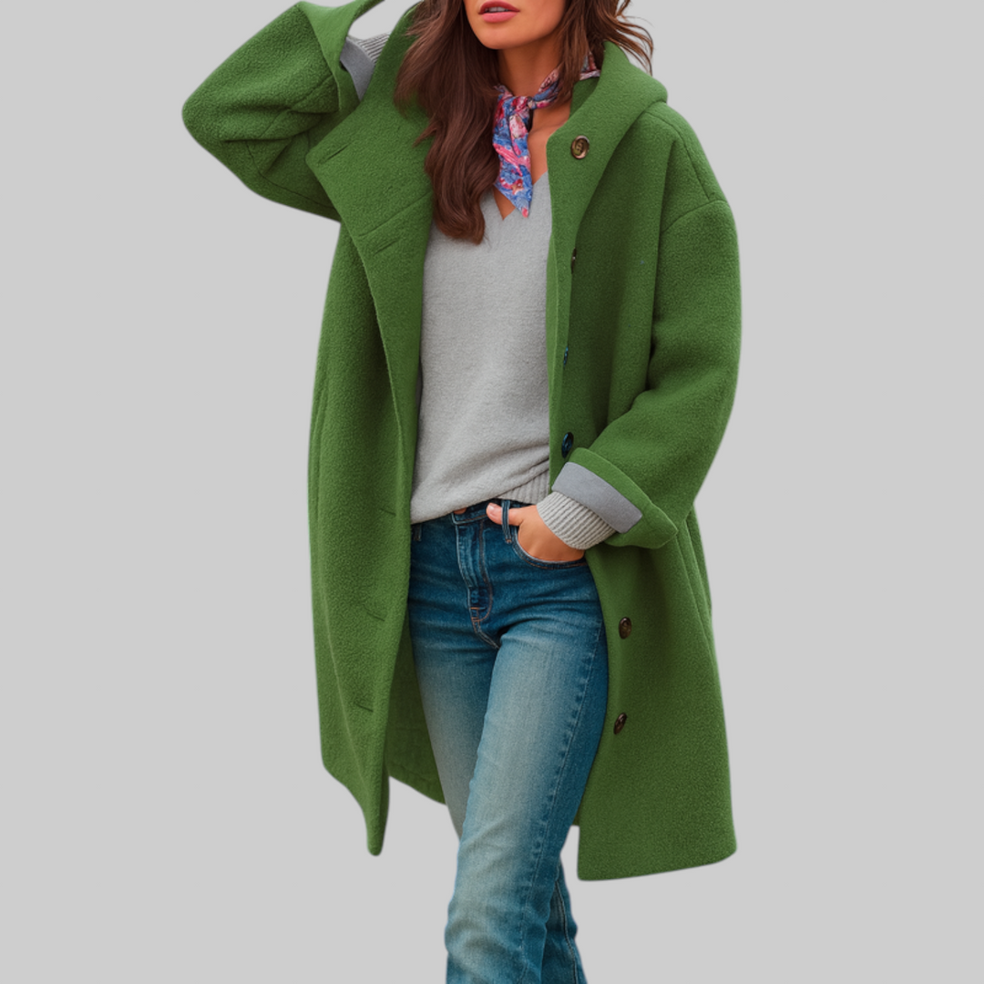 Rosa | Cappotto comodo di media lunghezza per tutti i giorni