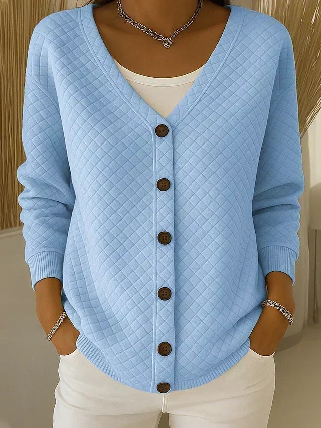 Franca | Cardigan Trapuntato con Bottoni