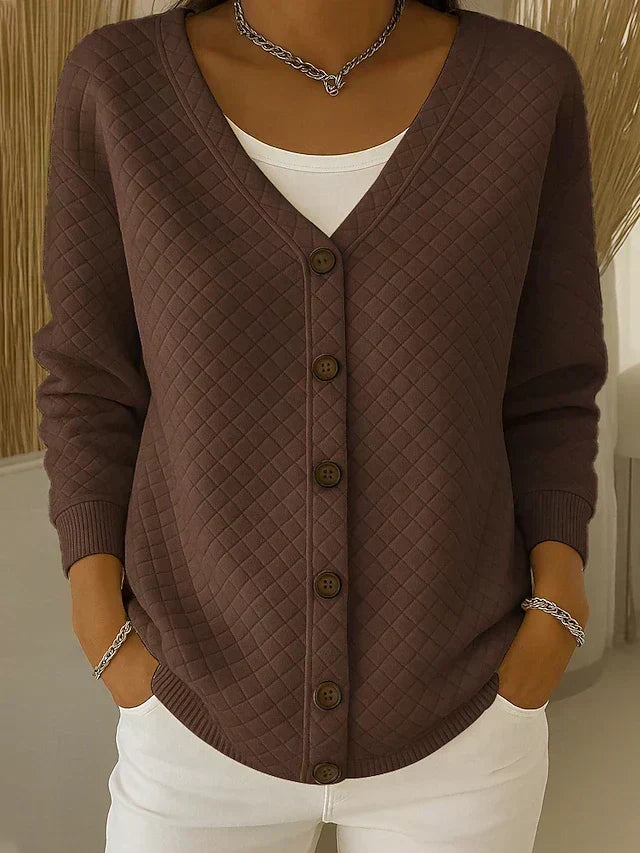 Franca | Cardigan Trapuntato con Bottoni