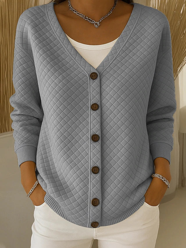 Franca | Cardigan Trapuntato con Bottoni