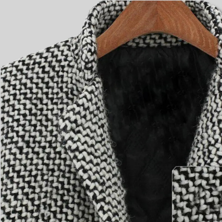 Viviana | Cappotto bouclé bianco e nero