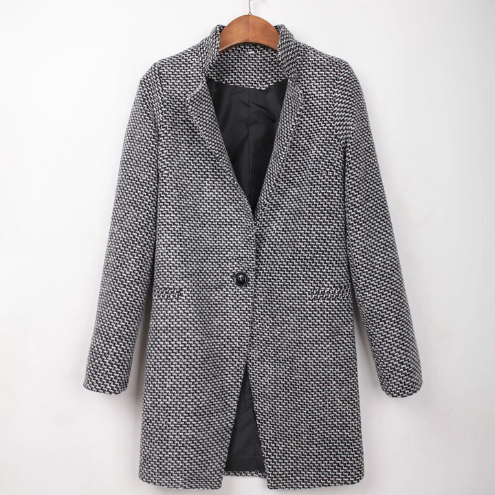 Viviana | Cappotto bouclé bianco e nero