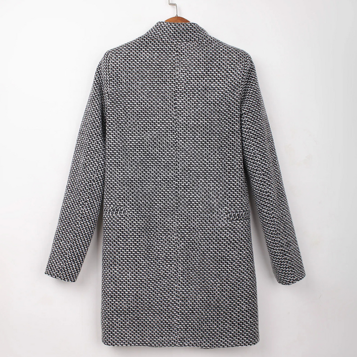 Viviana | Cappotto bouclé bianco e nero