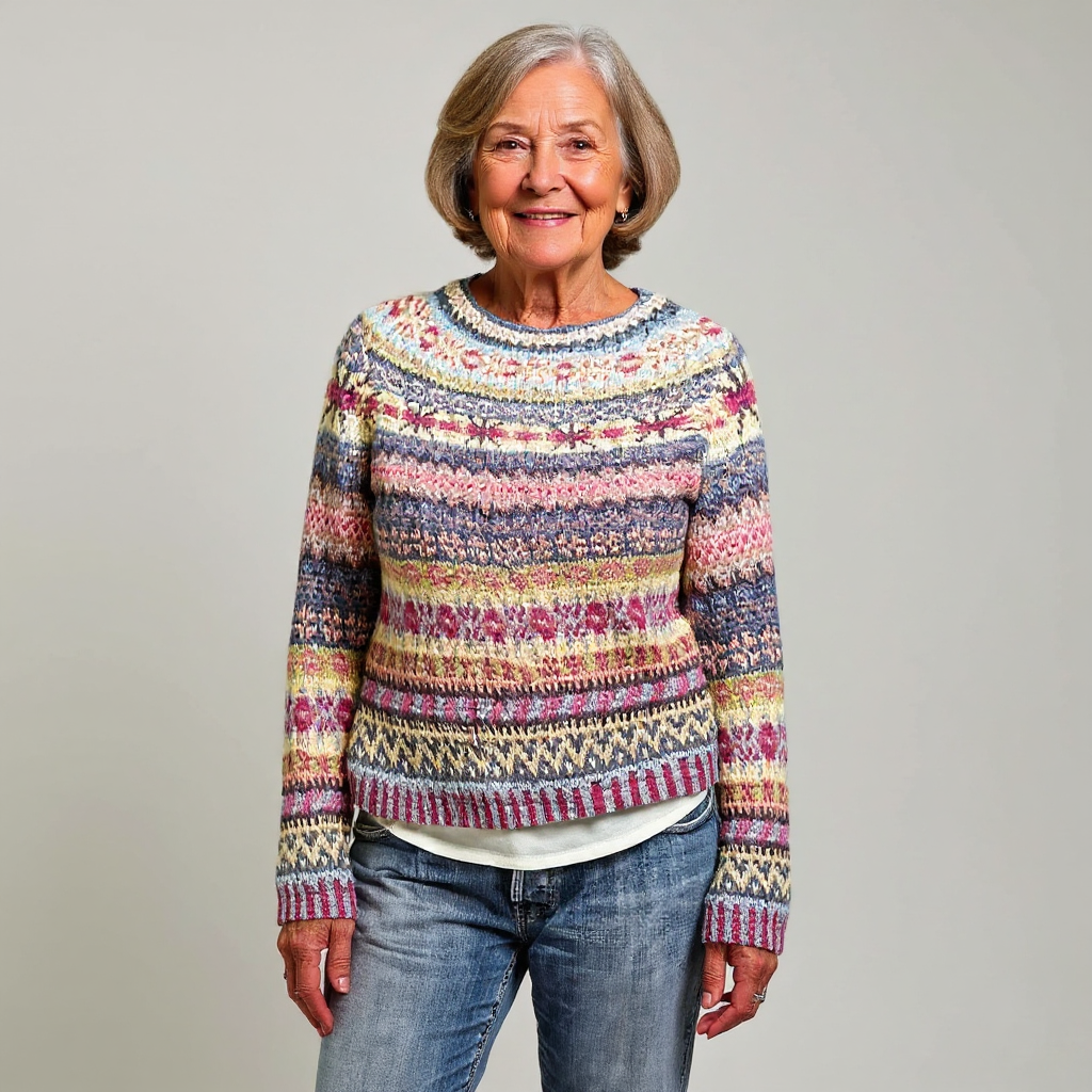Chiara | Maglione vintage in stile islandese