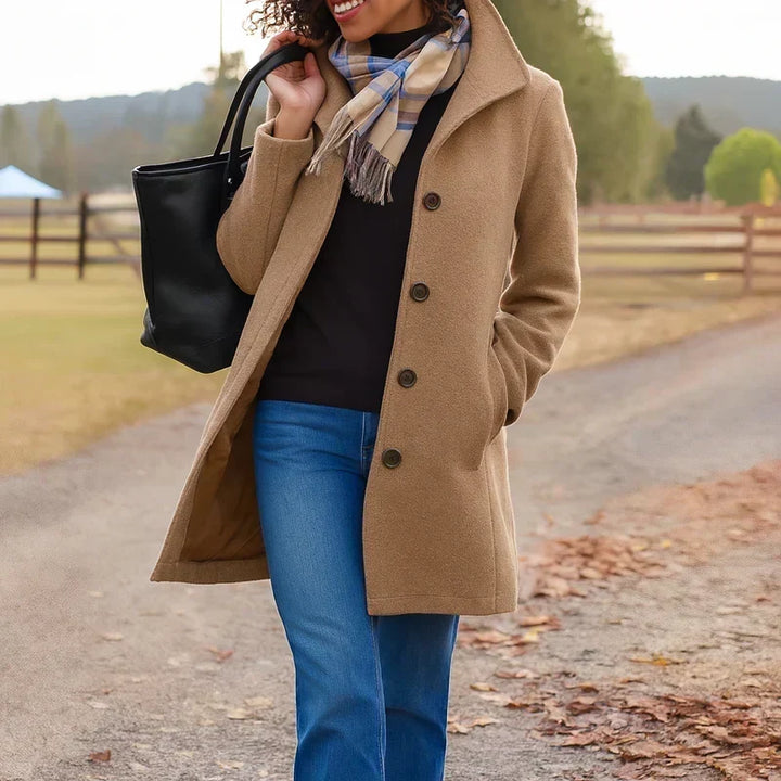 Rosa | Cappotto con un bottone
