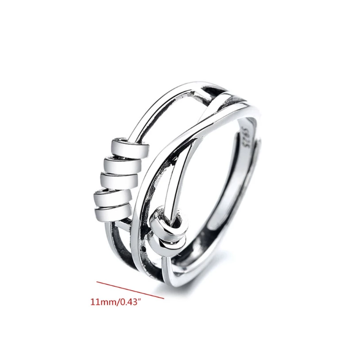 Amalia | Anello girevole antistress raffinato