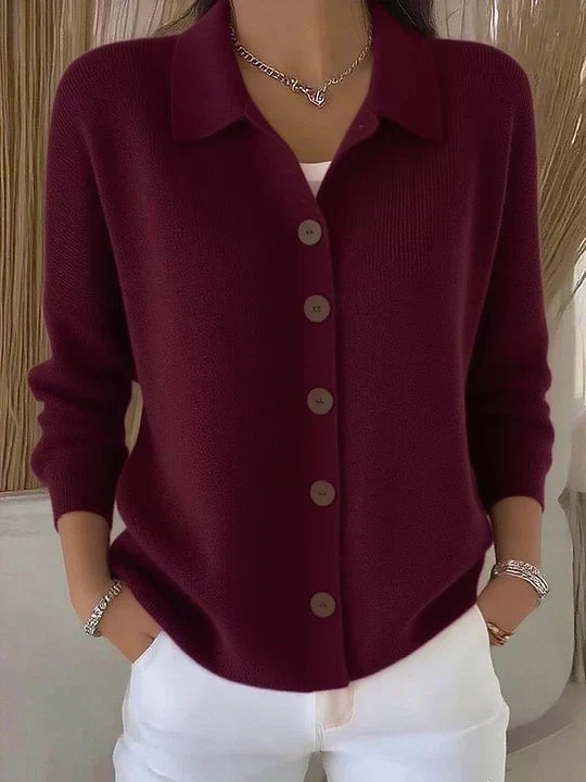 Miranda | Cardigan con Collo e Bottoni