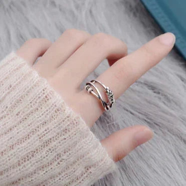 Amalia | Anello girevole antistress raffinato
