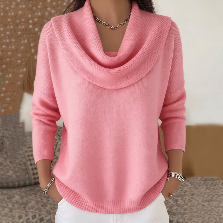 Irene | Maglione con Collo Drappeggiato