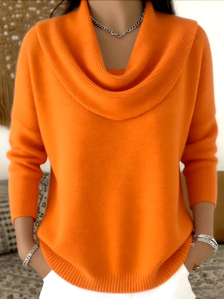 Irene | Maglione con Collo Drappeggiato