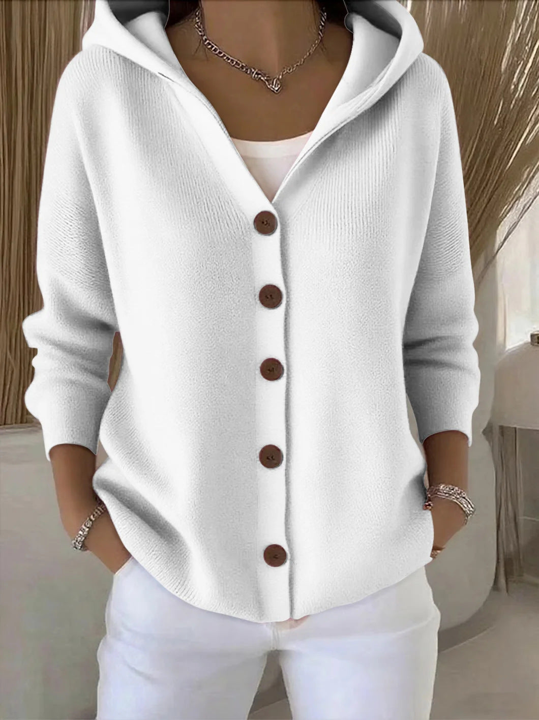 Anna | Cardigan con cappuccio