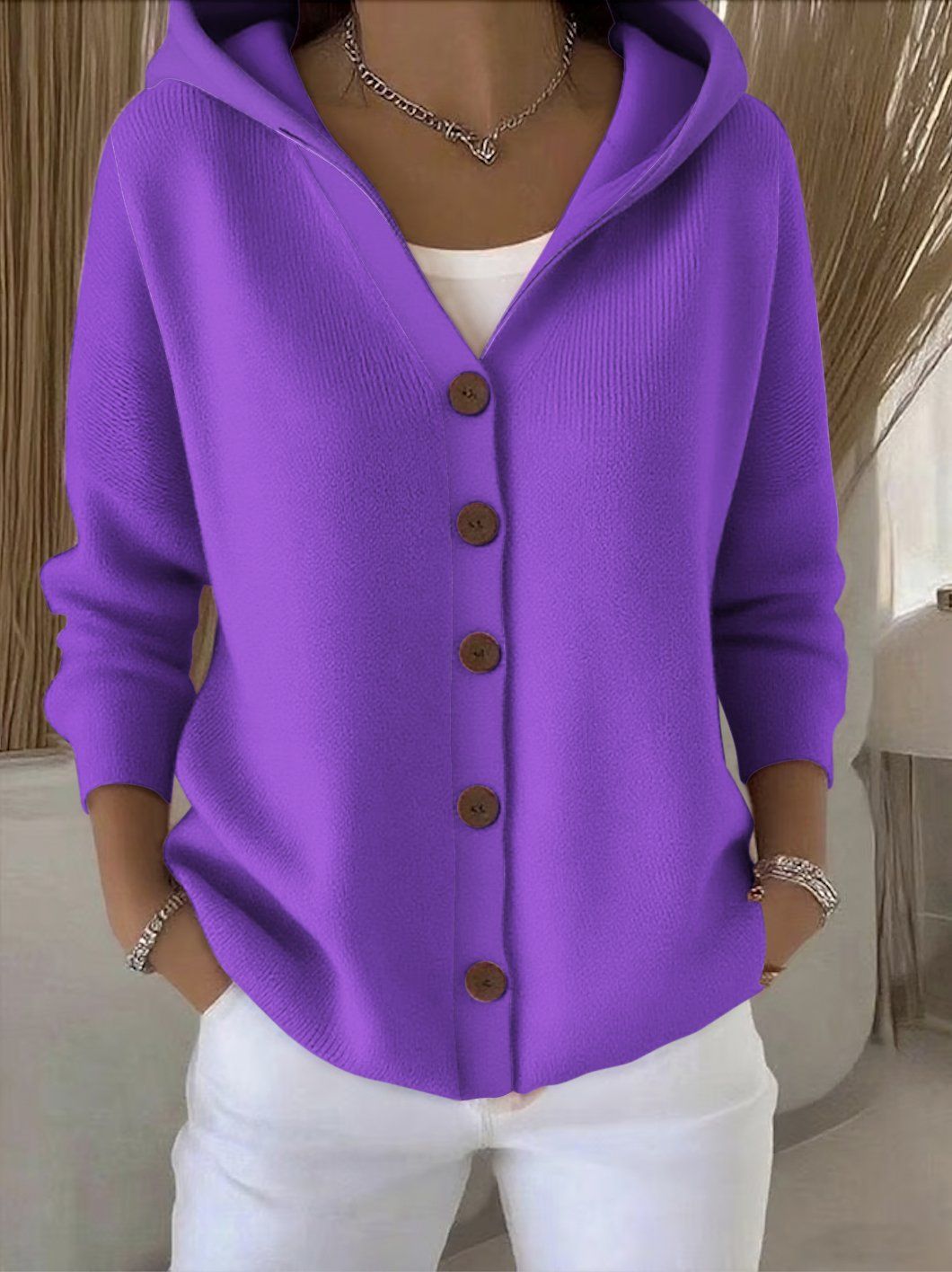 Beatrice | Cardigan con Cappuccio