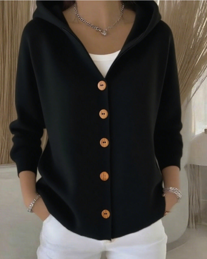 Anna | Cardigan con cappuccio