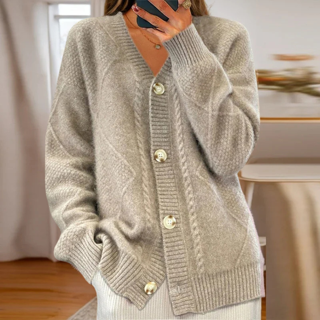 Amalia | Cardigan in maglia a coste