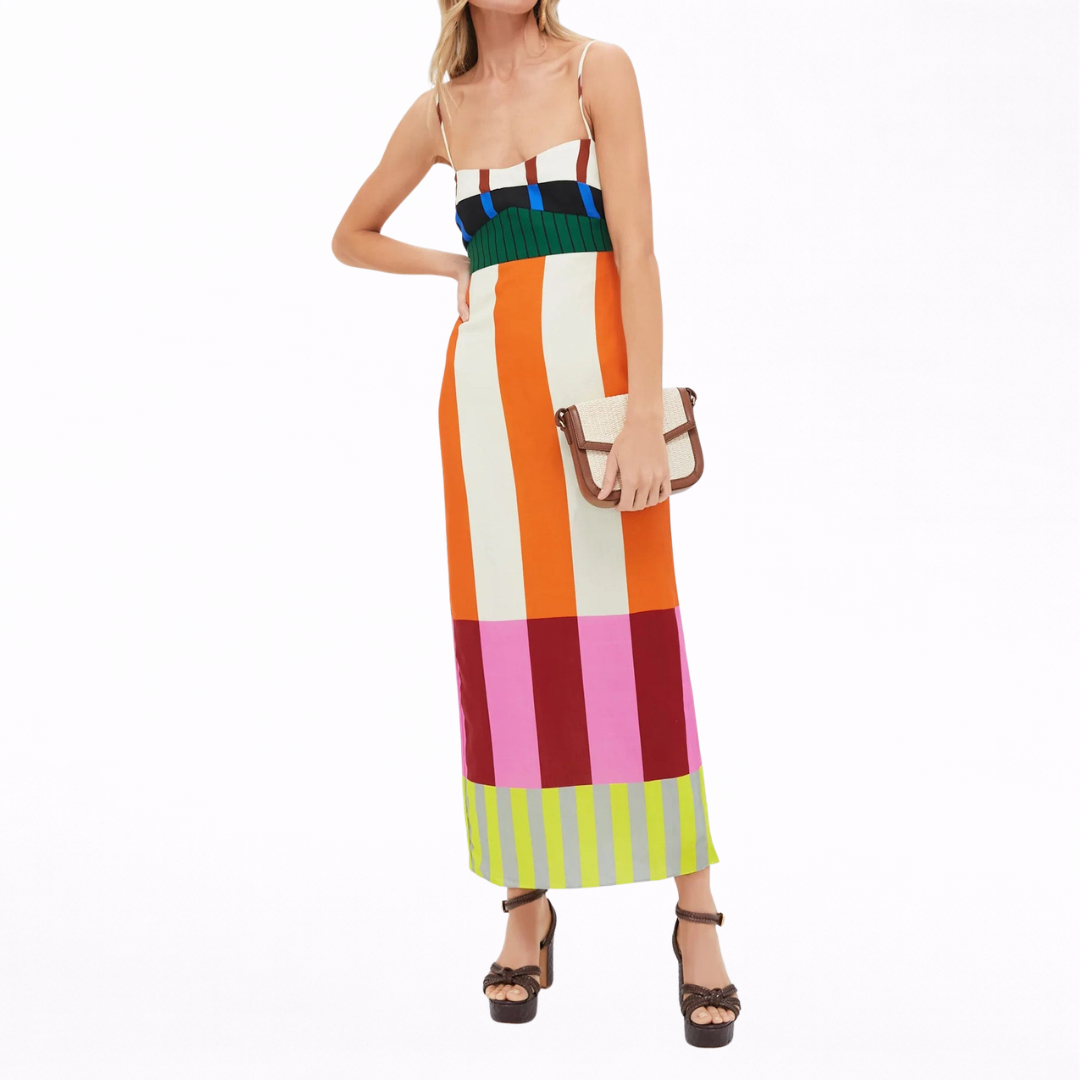 Maria | Abito colorato a righe
